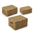 thumbnail image 4 of Truu Design, Ensemble de boites de rangement, en jonc de mer, Marron, 4 of 6