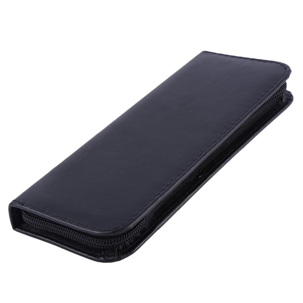 Estuche profesional de piel sintética con cremallera para 2 tijeras, bolsa para herramientas de peluquería