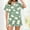 Green, variant on Mqqzkk Women's Pajamas Sets Short Sleeve Flower Printed Loungewear Sets Short Sleepwear Casual Two Piece Pjs With Chest Pockets M