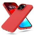 thumbnail image 5 of Elegant Choise Case with Screen Protector for iPhone 15 Pro Max/15 Pro/15 Plus/15 Liquid Silicone Phone Cover, Red, 5 of 16