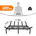 thumbnail image 5 of YANGLI 17-Inch Fireplace Grate with Ember Retainer, Heavy Duty Cast Iron Log Holder for Indoor/Outdoor Use, 5 of 5