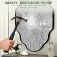 thumbnail image 5 of TEWLOSS Scalloped Bathroom Mirrors Wall Mirror, 36"x24" Black Aluminum Frame, 5 of 9