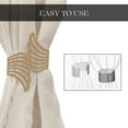 thumbnail image 4 of Set of 2 Metal Wings Curtain Tiebacks – Elegant and Durable Design – Gold, 4 of 7