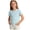 Blue, variant on Girls Short Sleeve T Shirts Kids Summer Crewneck Basic Tee Solid Color Casual Cotton Tunic Tops Workout Clothes (Yellow,7-8 Years)