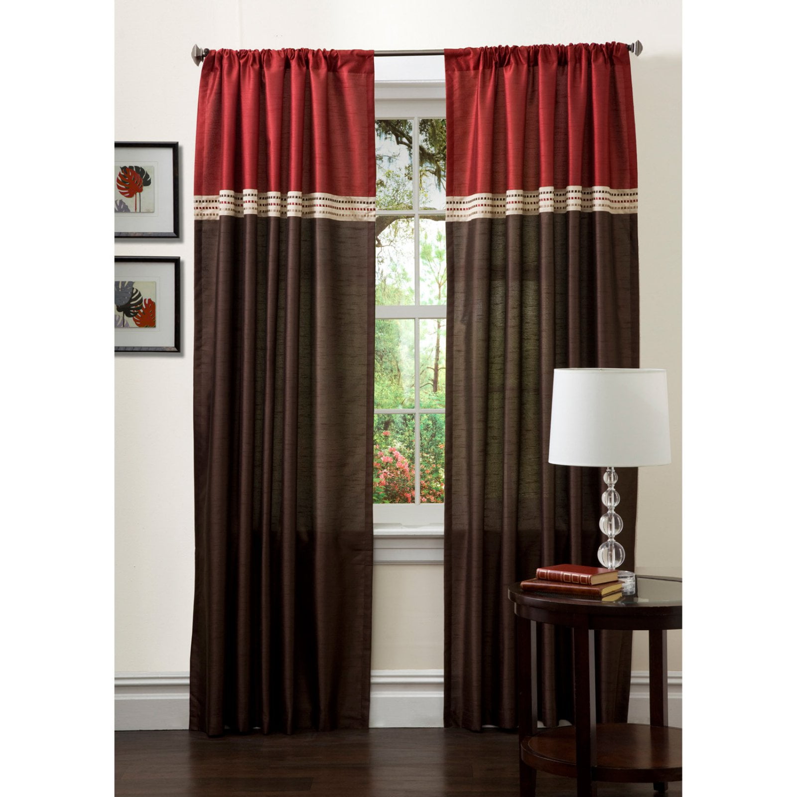 Lush Decor 84 Inch Terra Curtain Panel Pair Walmart Com