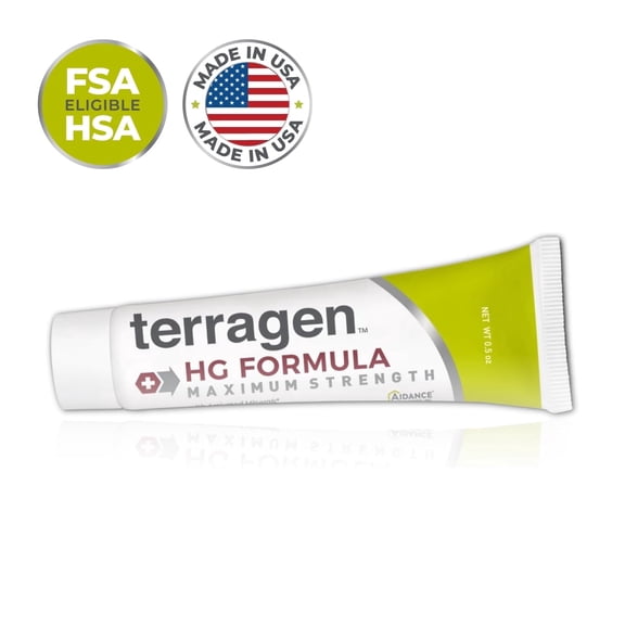 Terragen Genital Herpes Cream MAX for Men & Women with All-Natural Activated Minerals® for Pain Free Relief of Herpes Outbreak & Itch Sores (14gm )