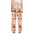thumbnail image 3 of FORMRS Women's Pajama Pants with Pockets Soft Comfy Loungewear Sleep Bottom, Sizes S-2XL, Pink Fall Coffee, 3 of 8