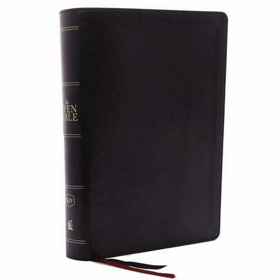 The Kjv, Open Bible, Leathersoft, Black, Red Letter Edition, Comfort Print: Complete Reference System, (Hardcover)