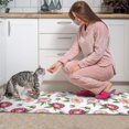 thumbnail image 3 of Pioneer Flower Floral Print Pattern Kitchen Rugs Sets Of 2, Anti Fatigue Non Slip Washable Floor Mats for Kitchen Sink Laundry, 17X30 Inch + 17X47 Inch, 3 of 6