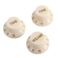 thumbnail image 2 of 3pcs White Guitar Bell Knobs Top Hat Knobs for ST Guitar Bass for 6mm Shaft, 2 of 8