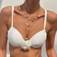 thumbnail image 2 of NICKSUN Boho Ocean Layered Necklace Set, Starfish Seashell Conch Imitation Pearl Multi-Strand Y Drop Choker, Gold Flat Snake Chain Beach Neck Jewelry for Women, 2 of 9