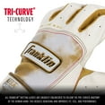 thumbnail image 5 of Franklin Sports USA Softball Women's Softball Batting Gloves - Classic X Fastpitch + Slowpitch Softball Girls Batting Gloves - Youth Girls Batting Glove Pair - White + Gold - Youth Large, 5 of 8