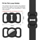 thumbnail image 2 of Soporte para collar de perro Airtag DLENP, silicona, rastreo GPS, negro, 2 of 8