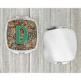 thumbnail image 4 of Letter D Retro Tribal Alphabet Initial Compact Mirror, 4 of 4