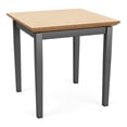 thumbnail image 1 of Lesro Lenox Steel Metal Modern End Table in Charcoal and Natural Maple, 1 of 1