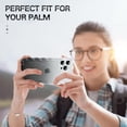 thumbnail image 6 of Compatible with iPhone 13 Pro Max 2022 6.7'' Cute Transparent Shockproof Phone Case, Cute Luxury Curly Wavy Border Soft for Girls Women Phone Case (Gradient Black), 6 of 6