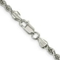 thumbnail image 3 of 925 Sterling Silver Rope Chain Styles Necklace 3 mm Solid 30 inch, 3 of 4