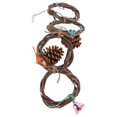 thumbnail image 4 of Parrot Ring Toy Safe Simple To Use Parrot Ring Swing Toy Hand Knitted Chewable For Birds For Parrots ANGGREK Otros, 4 of 8