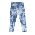 thumbnail image 2 of Odeerbi 3-8 Years Kids Girls Tie-Dye Leggings Stretchy Tights Compression Pants Summer High Waist Soft Pantyhose, 2 of 4