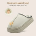 thumbnail image 2 of House Slippers for Woman Men, Womens slippers Platform EVA sole Warm Fuzzy Suede Short Ankle Boots Memory Foam shoes for Women Anti-Slip Home, 2 of 6
