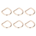 thumbnail image 1 of 20 piezas de metal D anillos de hierro duradero Color sin color de amplia aplicación Exquisito D anillos para mochila de bolso de bricolaje, 1 of 8
