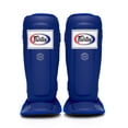 thumbnail image 1 of Fairtex SP3 Muay Thai Shin Guards for Men, Women, Kids | MMA Training, Kickboxing | Premium, Lightweight & Durable |Avoid shin splints During Training, Sparring - Medium, Blue, 1 of 5