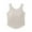 Khaki, variant on Einccm Women's Built-in Bra Tank Top with No Steel Rings, Solid Color Short Sleeve Camisole for Sleepwear and Lounge, Comfortable Pajama Top with Chest Pad for Casual Homewear