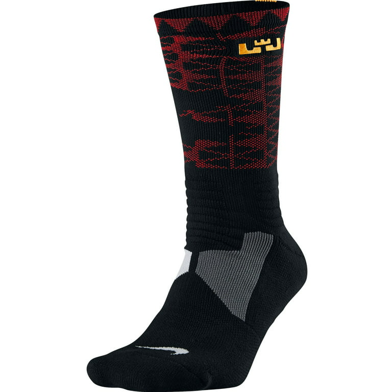 alfiler Poesía tijeras Nike Lebron Hyper Elite Men's Basketball Socks Black/University Gold  sx5067-013 - Walmart.com