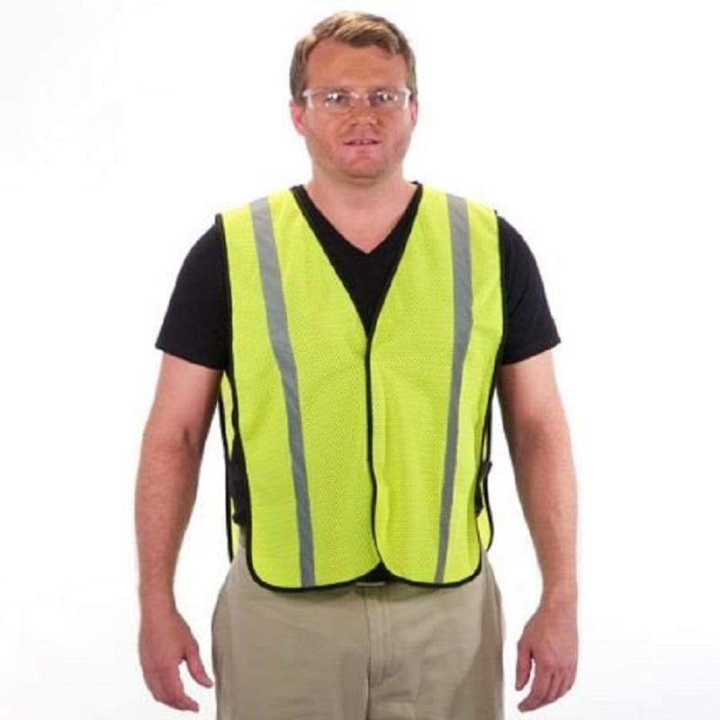 Viewbrite Lightweight Reflective Safety Vest Lime Economy High