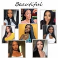thumbnail image 5 of Straight Hair Bundles With Closure 100% Human Hair Bundles 3 Bundles With 4x4 Lace Closure Free Part #1B Natural Black Color (16 18 20+14), 5 of 5