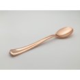 thumbnail image 4 of Exquisite Premium Rose Gold Plastic Silverware - Heavy Duty Cutlery - 20 Rose Gold Plastic Spoons, 4 of 5