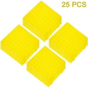 VEVORbrand 25 Pack Drainage Tiles Interlocking Outdoor Modular Deck Tile 11.8x11.8x0.5 inches Dry Deck Tiles,Yellow