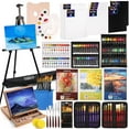 thumbnail image 1 of Set de pintura para artistas ESRICH de 141 piezas para óleo, acuarela y acrílico, 1 of 7