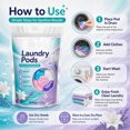 thumbnail image 6 of Laundry Detergent Pods, 14 Count Single Load Detergent Pods, He Compatible Sensitive Skin Safe Laundry Pods, Lavender & Lily Scented 4-In-1 Pods with Odor Eliminator,, 6 of 7