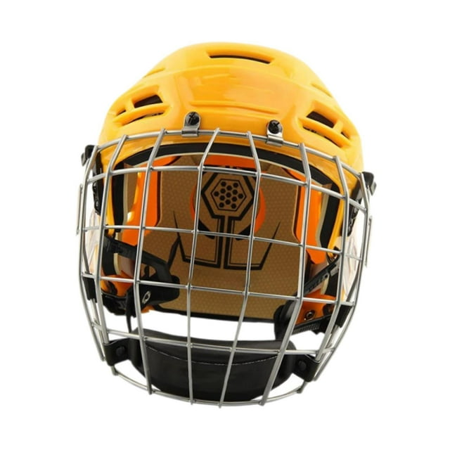 Hockey Casco práctica ajustable con casco de hockey sobre hielo transpirable S