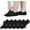 Black,6 Pack, variant on Kids No Show Socks Girls Boys Non-slip Socks Cotton Low Cut Socks 6/12 Pack