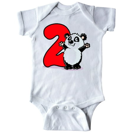 

Inktastic 2nd Birthday Panda Gift Baby Boy or Baby Girl Bodysuit