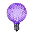 thumbnail image 2 of Vickerman G40 LED Purple Bulb E12 Nickel Base,120V, .6 Watts, package of 25, 2 of 2