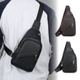 thumbnail image 1 of Bolsa de pecho cruzada con correa ajustable y espacio de almacenamiento en varios bolsillos para viajes, trabajo y desplazamientos diarios, 1 of 7