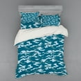 thumbnail image 2 of Ambesonne Blue Bedding Set 3 Pcs, Camouflage Oceanic Colors, Twin, Slate Blue Pale Blue, 2 of 3