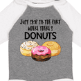thumbnail image 4 of Inktastic Just Skip to the Part Where There's Donuts Boys or Girls Long Sleeve Baby Bodysuit, 4 of 5