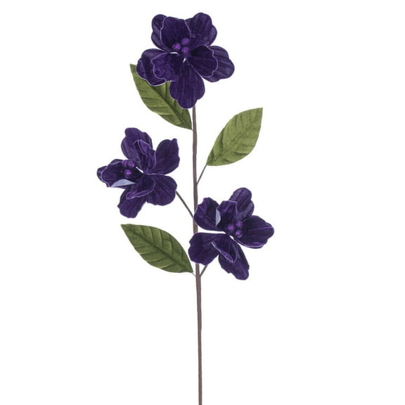 28" Plum Velvet Trio Amaryl 6" Flwr 3/Bg