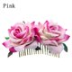 thumbnail image 1 of Peineta de franela con rosas Accesorios para el cabello Accesorios para el cabello con rosas dobles, 1 of 6