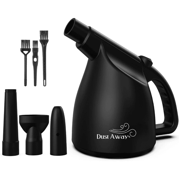 Electric Air Duster 550W - Powerful Multi-Use Compressed Air Can Replacement for Cleaning Dust, Hair, and Computers - Eco-Friendly Black Design