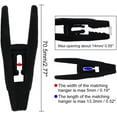 thumbnail image 4 of 20Pack Black Velvet Hanger Clips, Plastic Finger Clips for Hangers, Velvet Pants Hanger Clips, 4 of 4