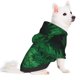 thumbnail image 2 of Fotbe Green Leave Fern Sudadera con Estampado para Perros Pequeños – Suéter con Capucha para Mascotas, Tela Suave de Forro Polar con Bolsillo-Large, 2 of 7