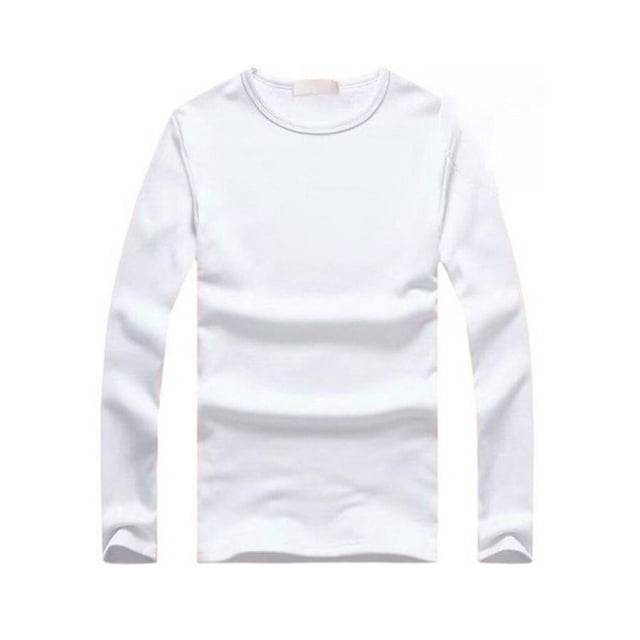 Jumpingount Ropa interior térmica, camiseta de moda para mantener el calor en invierno, camiseta de cuello adelgazante, camiseta informal Ropa interior Blanco L