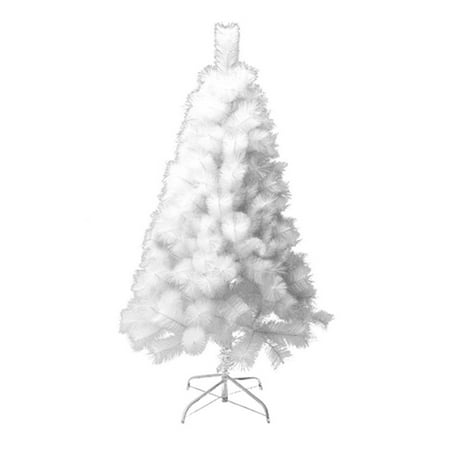 ALEKO CTW83H480 Snow White 7 Foot Artificial Holiday Christmas Tree with White Metal