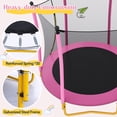 thumbnail image 3 of 5.5FT Toddler Trampoline for Kids, SHINPT Mini Trampoline for Kids, 65" Outdoor/Indoor Trampoline with Enclosure Net, Recreational Trampoline for Patio, Backyard, Garden, Lawn, Yard, 3 of 9
