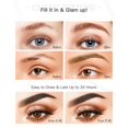thumbnail image 4 of Eyebrow Pen 1ml Water Sweat Proof Quad Tip Liquid Eyebrow Pencil For Definition, 4 of 8